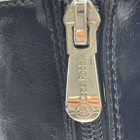 Cape Robbin Black Lace Up Victorian Open Toe Clear Chunky Heel Boots Shoe Size 6 - Picture 9 of 9